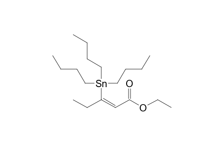 (E)-3-tributylstannyl-2-pentenoic acid ethyl ester
