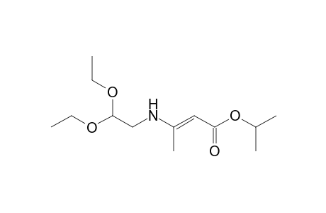 Isopropyl 3-[(2,2-Diethoxyethyl)amino]but-2-enoate