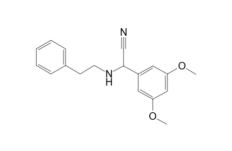 2-(Phenethylamino)-2-(3,5-dimethoxyphenyl)acetonitrile