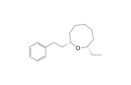 Oxocane, 2-ethyl-8-(2-phenylethyl)-, cis-(.+-.)-