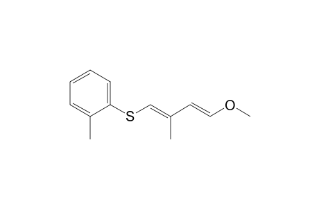 1-[(1E,3E)-4-methoxy-2-methyl-buta-1,3-dienyl]sulfanyl-2-methyl-benzene