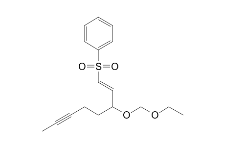 (E)-3-Ethoxymethoxy-1-(phenylsulfonyl)oct-1-en-6-yne