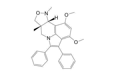 1,3-Dimethoxy-7a,10-dimethyl-4,5-diphenyl-7a,8,10,10a-tetrahydro-7H-isoxazolo[4,3-c]pyrrolo[3,2,1-ij]quinoline