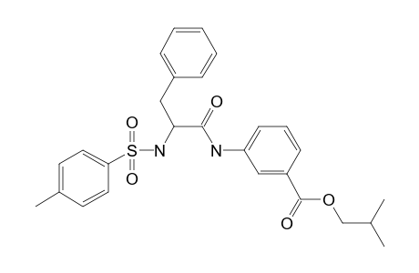 2-Methylpropyl 3-[[1-[(4-methylphenylsulfonyl)amino]-2-phenylethyl]carbonylamino]benzoate