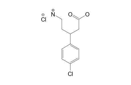 (R,S)-5-AMINO-3-(4-CHLOROPHENYL)-PENTANOIC-ACID-HYDROCHLORIDE