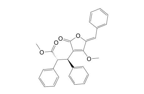 2-PHENYLMETHYLENE-3-METHOXY-4-(2,3-DIPHENYLPROPIONIC-ACID-METHYLESTER-3-YL)-5-OXO-2(2H)-FURYLIDENE