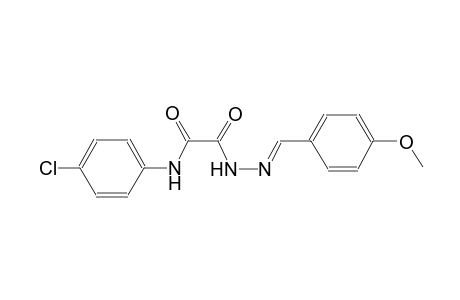 N-(4-chlorophenyl)-2-[(2E)-2-(4-methoxybenzylidene)hydrazino]-2-oxoacetamide