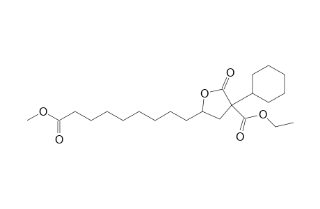 Methyl 9-(4'-cyclohexyl-4'-ethoxycarbonyl-5'-oxotetrahydrofuran-2'-yl)nonanoate