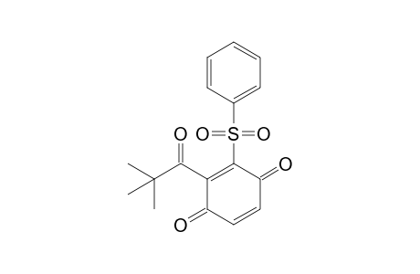 2-(2,2-dimethylpropanoyl)-3-(phenylsulfonyl)cyclohexa-2,5-diene-1,4-dione