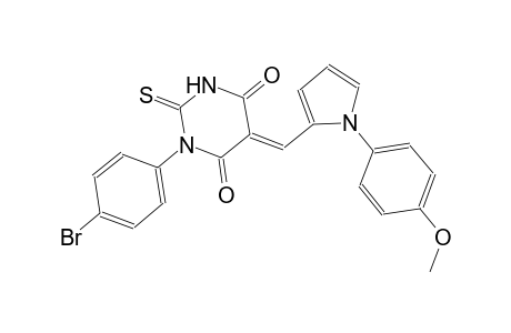 (5E)-1-(4-bromophenyl)-5-{[1-(4-methoxyphenyl)-1H-pyrrol-2-yl]methylene}-2-thioxodihydro-4,6(1H,5H)-pyrimidinedione