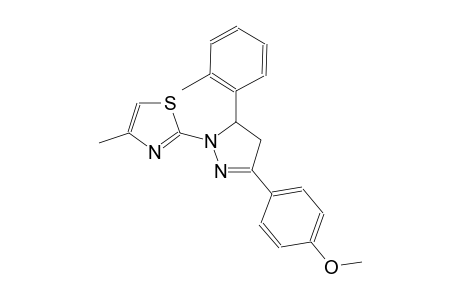 thiazole, 2-[4,5-dihydro-3-(4-methoxyphenyl)-5-(2-methylphenyl)-1H-pyrazol-1-yl]-4-methyl-