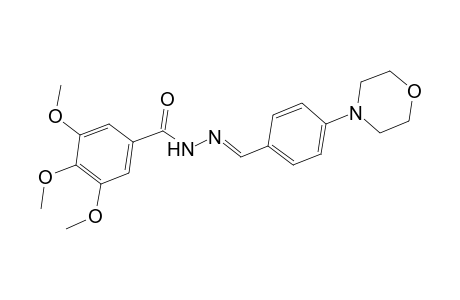 3,4,5-Trimethoxy-N'-((E)-[4-(4-morpholinyl)phenyl]methylidene)benzohydrazide
