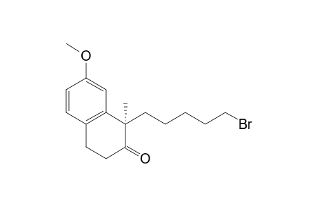 (R)-(+)-7-Methoxy-1-(5'-bromopentyl)-1-methyl-2-tetralone