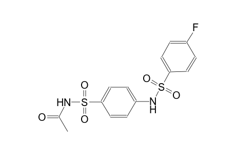 N-{4-[(acetylamino)sulfonyl]phenyl}-4-fluorobenzenesulfonamide