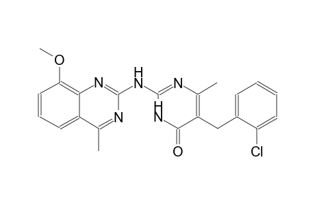 4(3H)-pyrimidinone, 5-[(2-chlorophenyl)methyl]-2-[(8-methoxy-4-methyl-2-quinazolinyl)amino]-6-methyl-