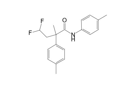 4,4-Difluoro-2-(4-methylphenyl)-N-(4-methylphenyl)-2-methylbutanamide