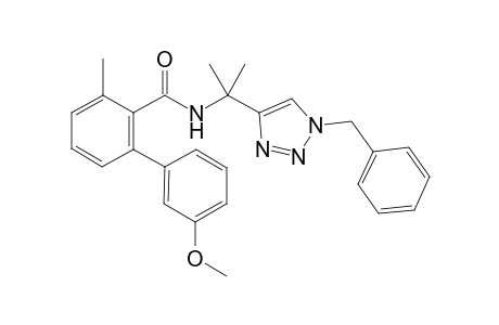 N-(2-[1-Benzyl-1H-1,2,3-triazol-4-yl]propan-2-yl)-3'-methoxy-3-methyl-[1,1'-biphenyl]-2-carboxamide