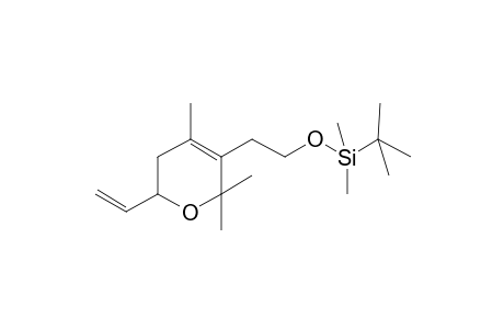 tert-Butyl(dimethyl)[2-(2,2,4-trimethyl-6-vinyl-5,6-dihydro-2H-pyran-3-yl)ethoxy]silane