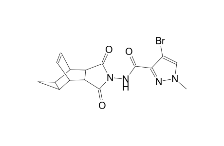 4-bromo-N-(3,5-dioxo-4-azatetracyclo[5.3.2.0~2,6~.0~8,10~]dodec-11-en-4-yl)-1-methyl-1H-pyrazole-3-carboxamide