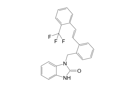 3-[2-[(E)-2-[2-(trifluoromethyl)phenyl]vinyl]benzyl]-1H-benzimidazol-2-one
