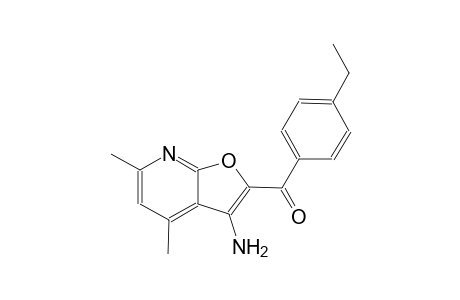 (3-amino-4,6-dimethylfuro[2,3-b]pyridin-2-yl)(4-ethylphenyl)methanone