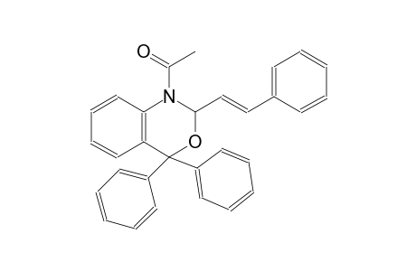 1-[4,4-diphenyl-2-[(E)-2-phenylethenyl]-2H-3,1-benzoxazin-1-yl]ethanone