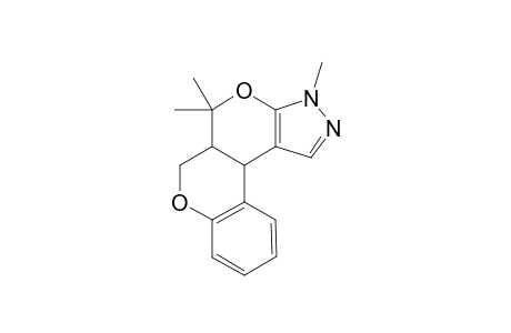 (5aRS,11bRS)-3,5a,6,11b-tetrahydro-3,5,5-trimethyl-5H-[1]benzopyrano[4',3':4,5]pyrano[2,3-c]pyrazole