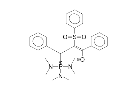 1-HEXAMETHYLTRIAMINOPHOSPHONIO-1,3-DIPHENYL-2-PHENYLSULPHONYL-2-PROPEN-3-OLATE