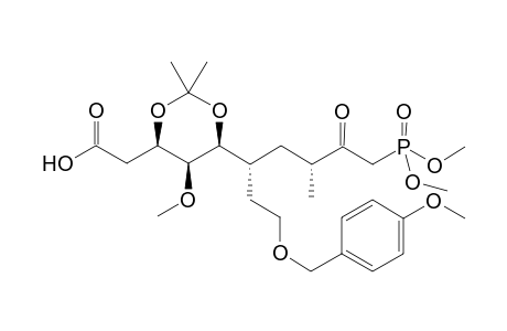 (3R,4S,5S,6R,8R)-10-Dimethoxyphosphono-3,5-isopropylidenedioxy-4-methoxy-6-[2-(4-methoxybenzyloxy)ethyl]-8-methyl-9-oxodecanoic acid