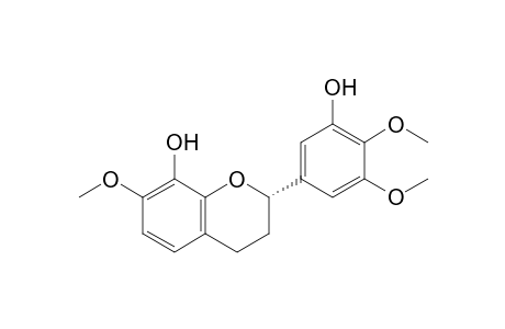 (2S)-2-(3,4-dimethoxy-5-oxidanyl-phenyl)-7-methoxy-3,4-dihydro-2H-chromen-8-ol