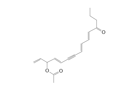 3-Acetoxypentadeca-1,4-trans,8-trans,10-trans-tetraen-6-yn-12-one