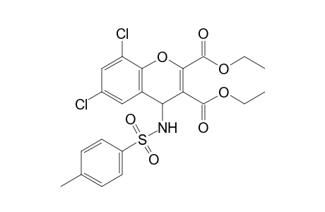6,8-Dichloro-4-(toluene-4-sulfonylamino)-4H-chromene-2,3-dicarboxylic acid diethyl ester
