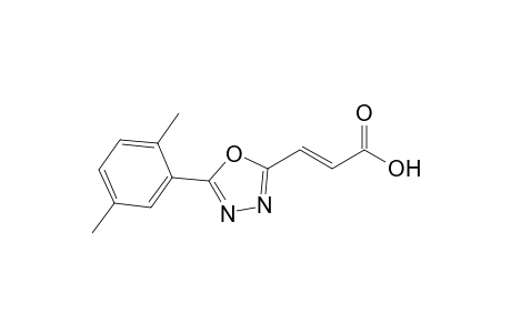 (E)-3-[5-(2,5-dimethylphenyl)-1,3,4-oxadiazol-2-yl]-2-propenoic acid