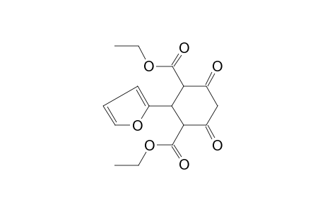 2-(2-furanyl)-4,6-dioxocyclohexane-1,3-dicarboxylic acid diethyl ester