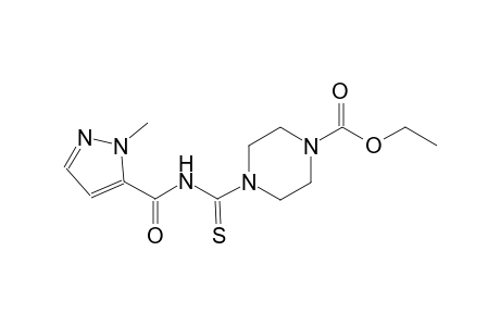 ethyl 4-({[(1-methyl-1H-pyrazol-5-yl)carbonyl]amino}carbothioyl)-1-piperazinecarboxylate