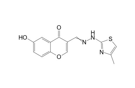 2-{2-[1-(6-Hydroxy-4-oxo-4H-3-chromenyl)methylidene]hydrazono}-4-methyl-1,3-thiazolane