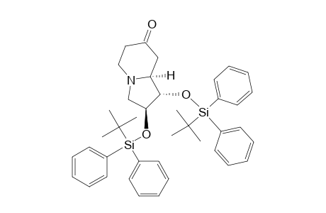 (1S,2S,8aS)-1,2-bis[[tert-butyl(diphenyl)silyl]oxy]-2,3,5,6,8,8a-hexahydro-1H-indolizin-7-one