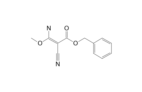 (E)-3-amino-2-cyano-3-methoxy-acrylic acid benzyl ester