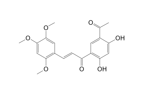 (E)-1-[5-Acetyl-2,4-dihydroxyphenyl]-3-(2,4,5-trimethoxyphenyl)prop-2-en-1-one