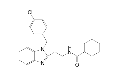 cyclohexanecarboxamide, N-[2-[1-[(4-chlorophenyl)methyl]-1H-benzimidazol-2-yl]ethyl]-