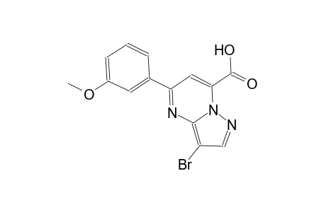 pyrazolo[1,5-a]pyrimidine-7-carboxylic acid, 3-bromo-5-(3-methoxyphenyl)-