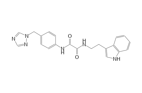 ethanediamide, N~1~-[2-(1H-indol-3-yl)ethyl]-N~2~-[4-(1H-1,2,4-triazol-1-ylmethyl)phenyl]-