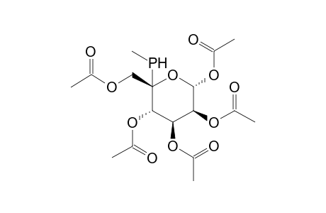 1,2,3,4,6-Penta-O-acetyl-5-deoxy-5-[(R)-methylphosphosphin-yl]-.alpha.-D-mannopyranose