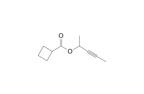 Cyclobutanecarboxylic acid, but-3-yn-2-yl ester