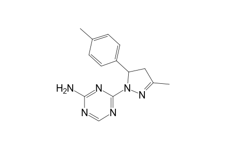 4-[5-methyl-3-(4-methylphenyl)-3,4-dihydropyrazol-2-yl]-1,3,5-triazin-2-amine