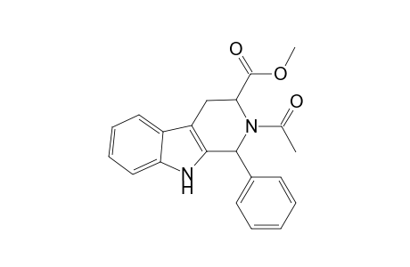 2-Acetyl-1-phenyl-2,3,4,9-tetrahydro-1H-.beta.-carboline-3-carboxylic acid methyl ester