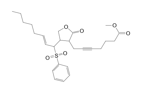 5-Heptynoic acid, 7-[tetrahydro-2-oxo-4-[1-(phenylsulfonyl)-2-octenyl]-3-furanyl]-, methyl ester