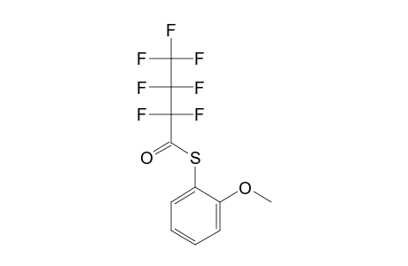 2-Methoxythiophenol, S-heptafluorobutyryl-