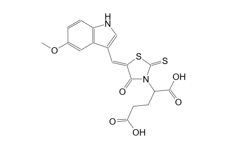 pentanedioic acid, 2-[(5Z)-5-[(5-methoxy-1H-indol-3-yl)methylene]-4-oxo-2-thioxothiazolidinyl]-