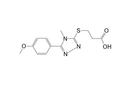 3-([5-(4-Methoxyphenyl)-4-methyl-4H-1,2,4-triazol-3-yl]sulfanyl)propanoic acid